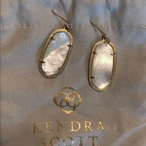 Kendra Scott Mother of Pearl Elle Gold